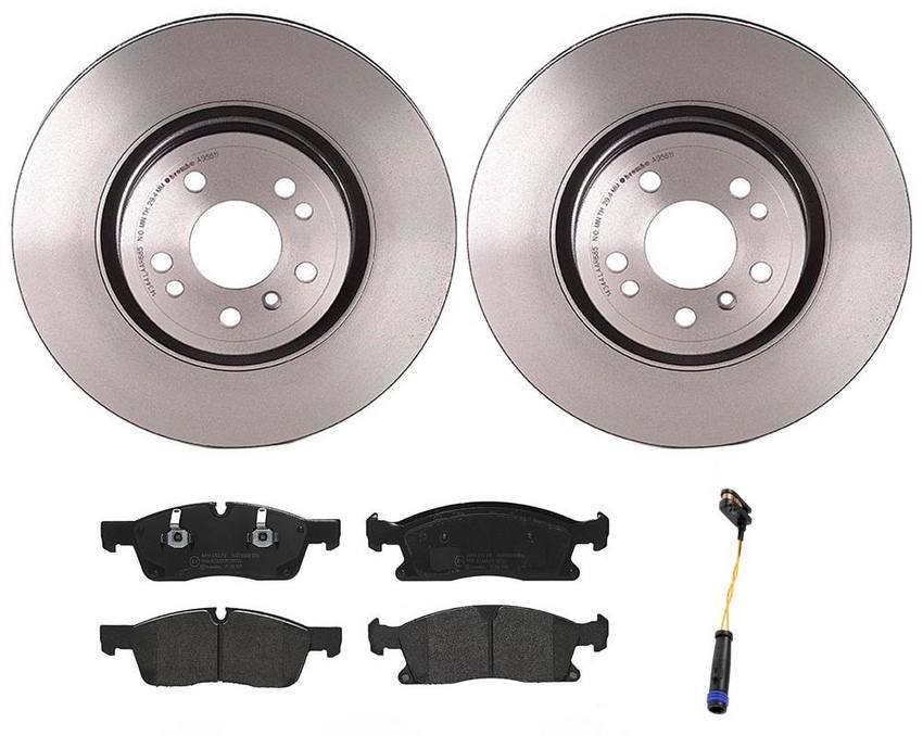 Mercedes Brakes Kit - Brembo Pads and Rotors Front (330mm) (Low-Met) 1664211300 - Brembo 3342284KIT